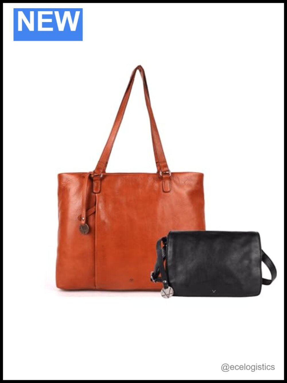 Genuine Italian Leather Bag Collection - Tote, Crossbody, Satchel
